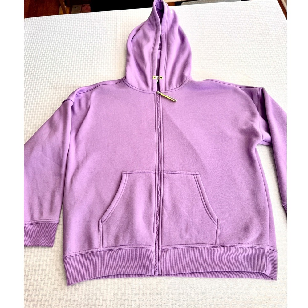 Love‎ & Sports Purple Zip Up Hoodie XXL 20 Live Love Move Groove Sweatshirt
